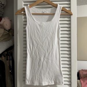 GAP Ribbed Cotton Tank Top | White | XS–S